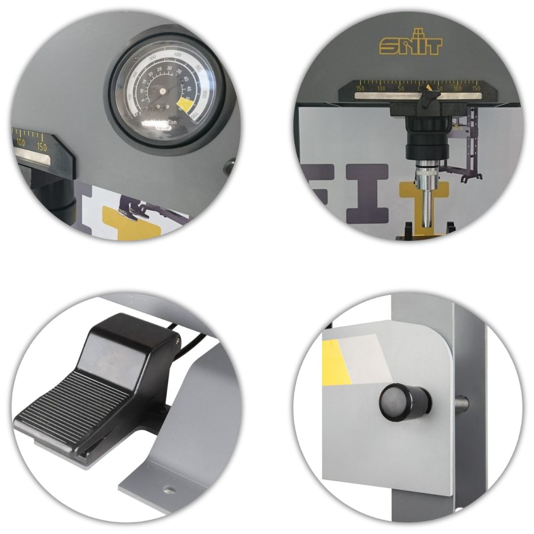 Hydrauliczna prasa warsztatowa 50 ton - SNIT SP-50 EAM